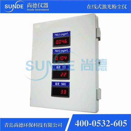 SN-F802 智能型在線(xiàn)式粉塵濃度檢測(cè)儀（PM2.5+PM10，帶外顯）
